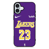 Lakers 23 iPhone 16 Case QC0035