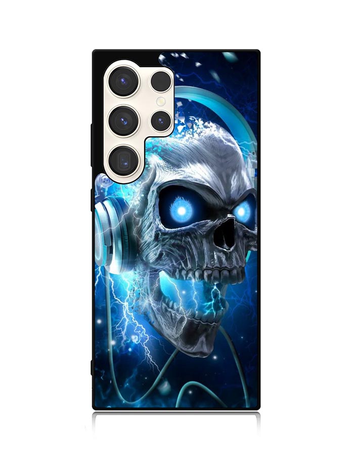 Skull Blue Samsung Galaxy S25 Ultra 5G Case