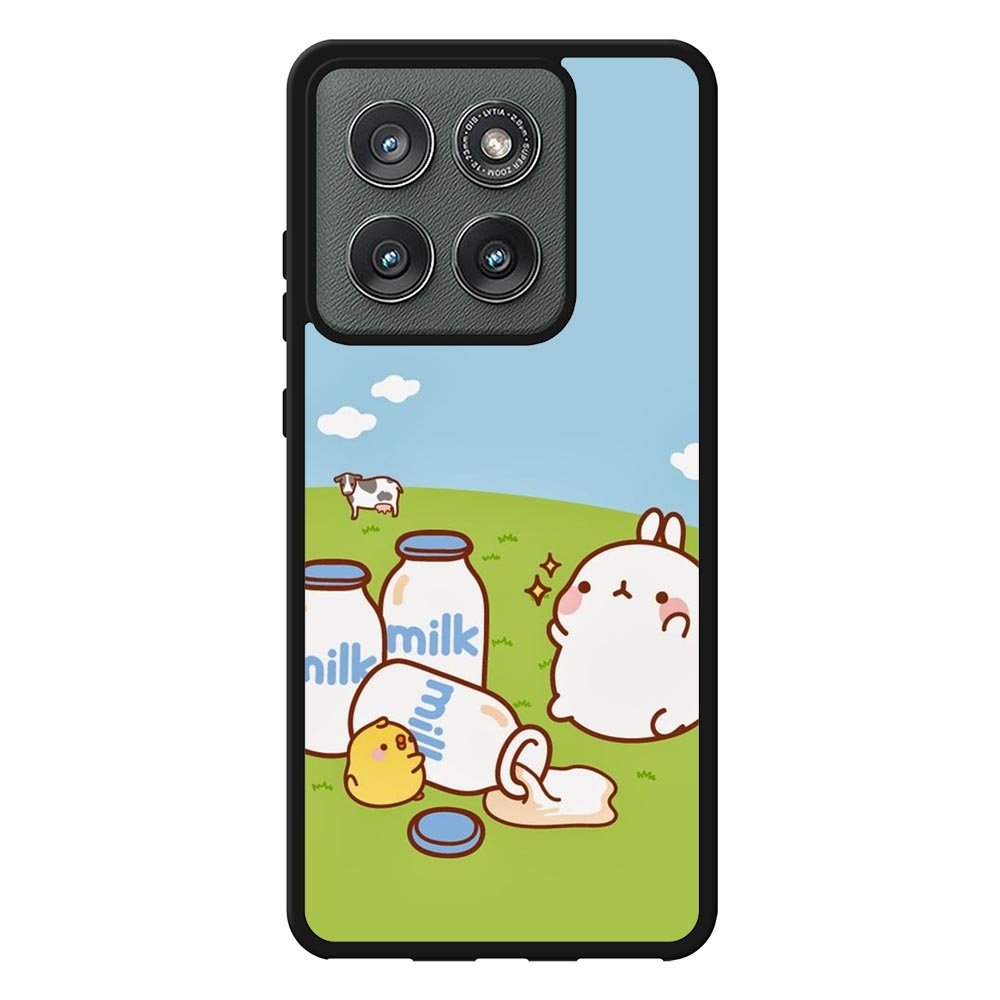 Molang Coon Milk Motorola Moto Edge 2025 Case OV5836
