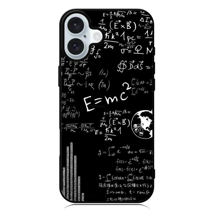Rumus Albert Einstein iPhone 16 Plus Case QC2676