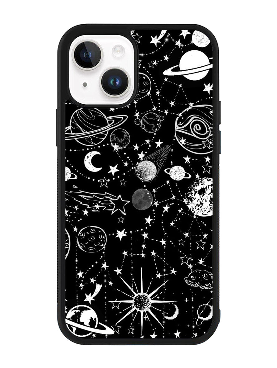 Black Galaxy iPhone 15 Plus Case OV4162
