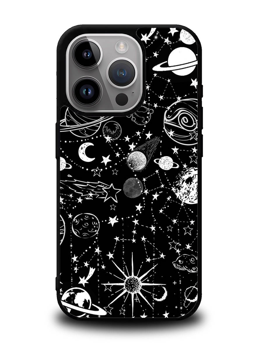 Black Galaxy iPhone 15 Pro Case OV4162