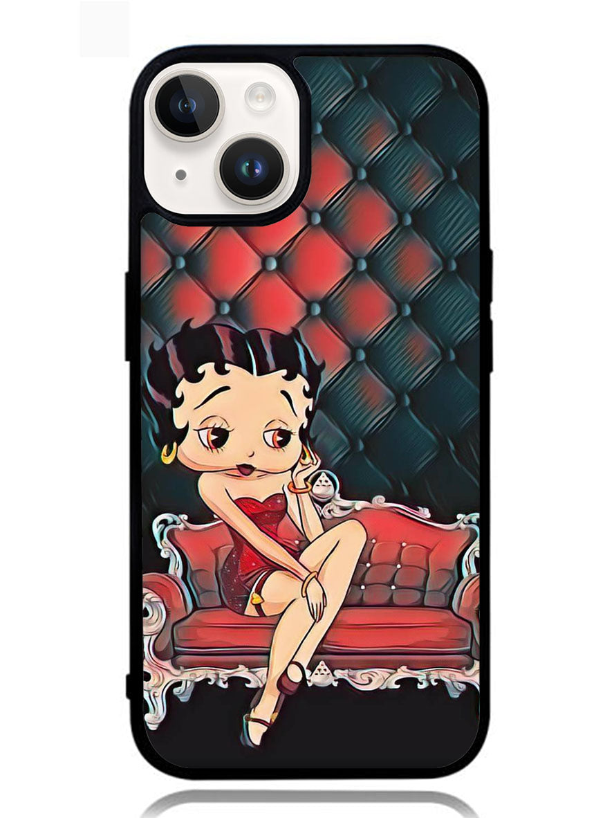 Betty Boop Wallpaper iPhone 14 Case