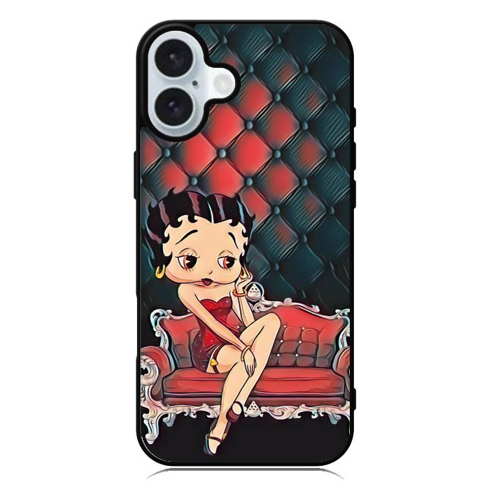 Betty Boop Wallpaper iPhone 16 Case