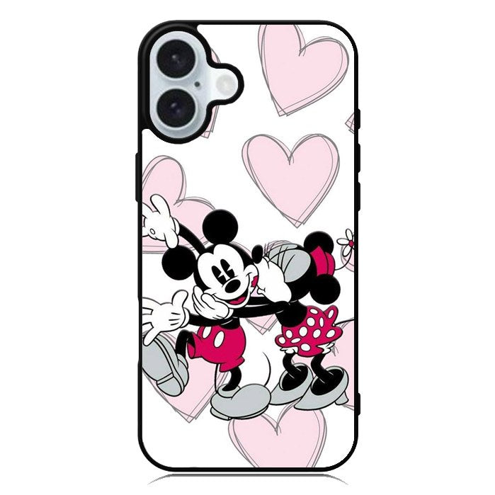 Minnie Kiss Mickey iPhone 16 Plus Case QC8073