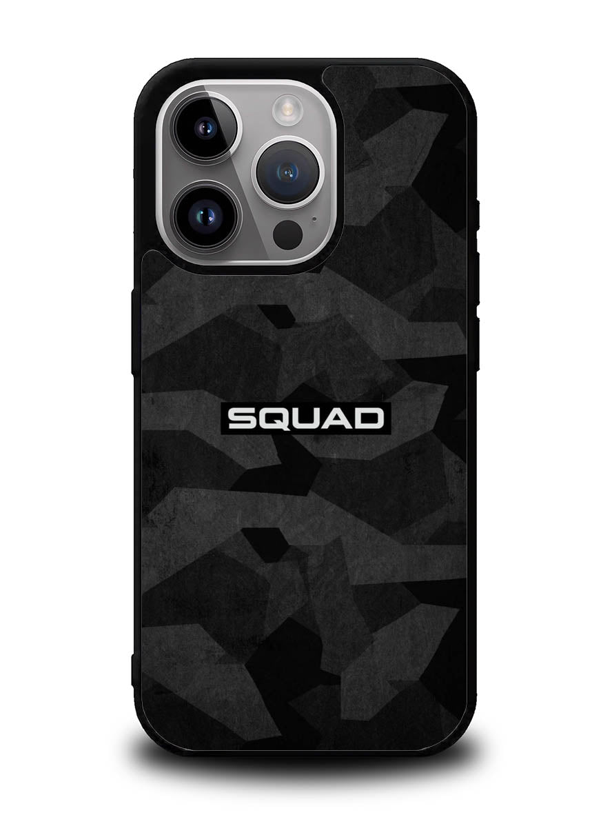 Squad Black Camo iPhone 14 Pro Case QC9401