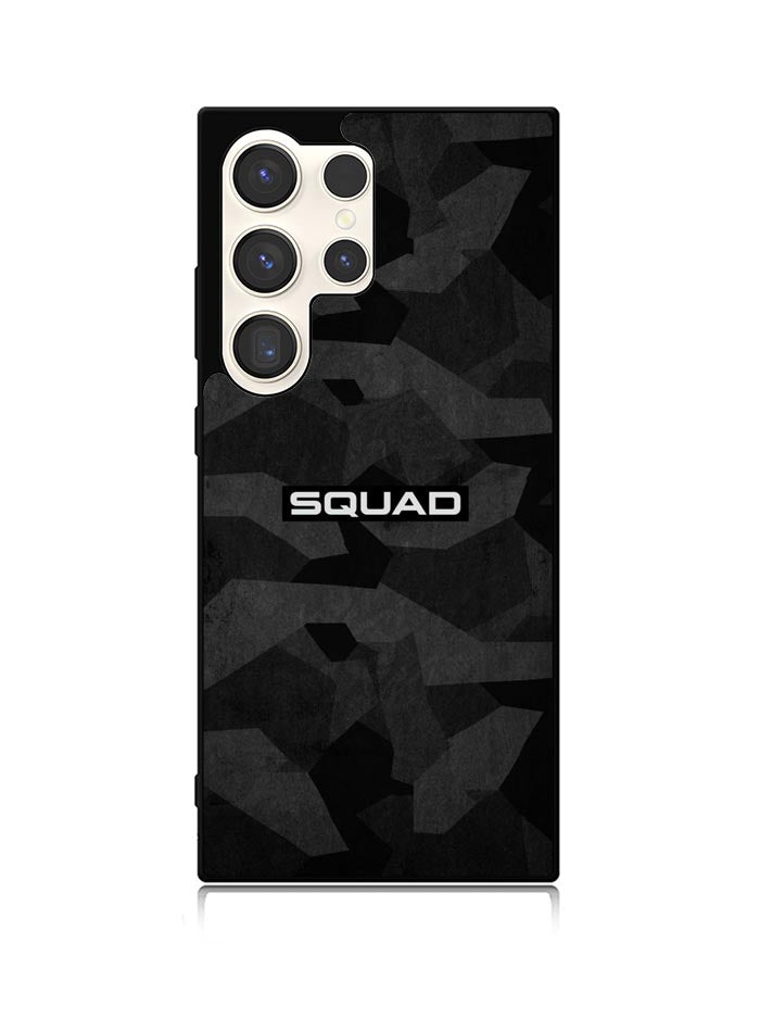 Squad Black Camo Samsung Galaxy S25 Ultra 5G Case QC9401