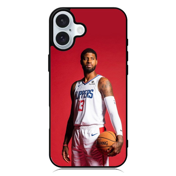 Paul George Clippers iPhone 16 Plus Case QC9387
