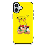 Ash Ketchum Pikachu iPhone 16 Plus Case QC9316