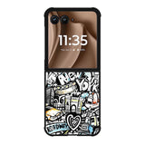 Doodle New York Motorola Moto RAZR Plus 2025 Case OV9338