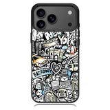 Doodle New York iPhone 17 Pro Case OV9338
