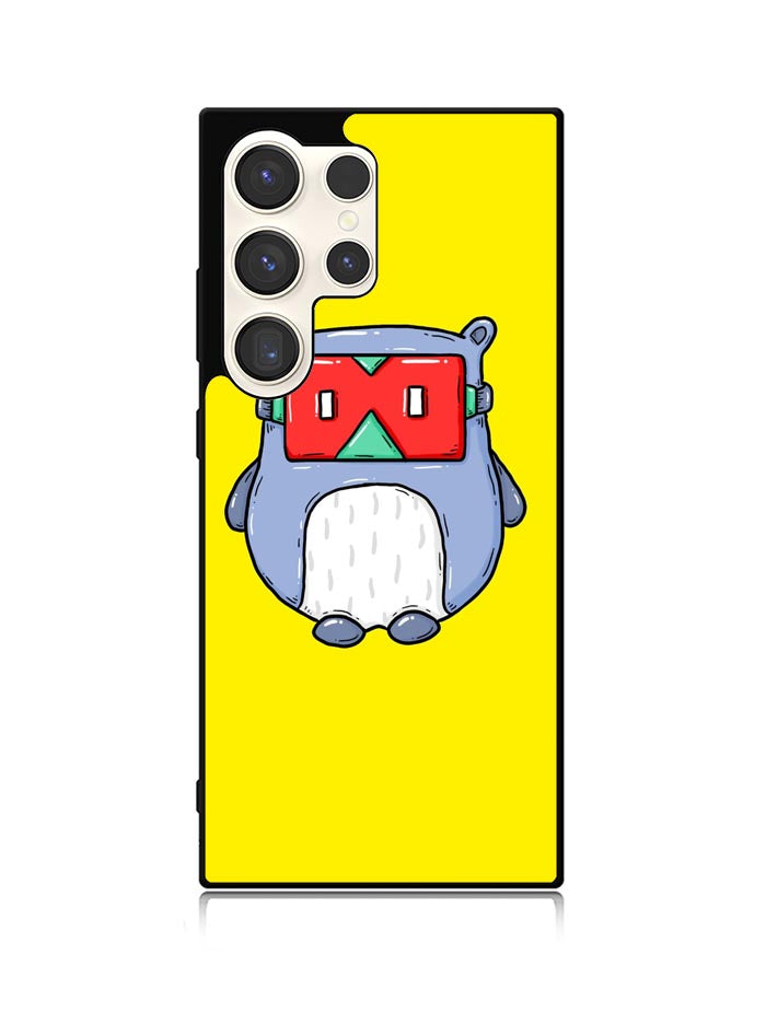 Red Mask Yellow Samsung Galaxy S25 Ultra 5G Case QC9394