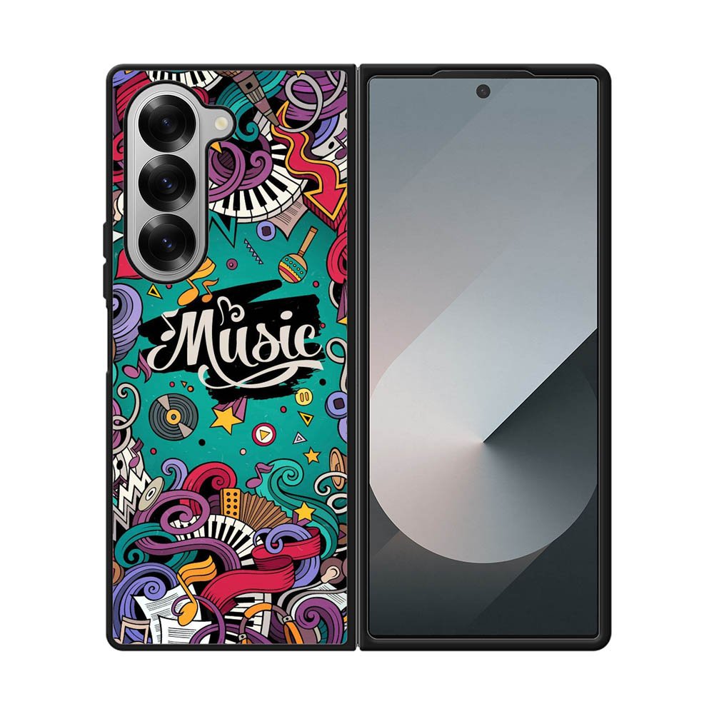 Music Art Samsung Galaxy Z Fold 7 5G Case QC9381