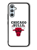 Chicago Bulls White Samsung Galaxy A54 5G Case OV9324