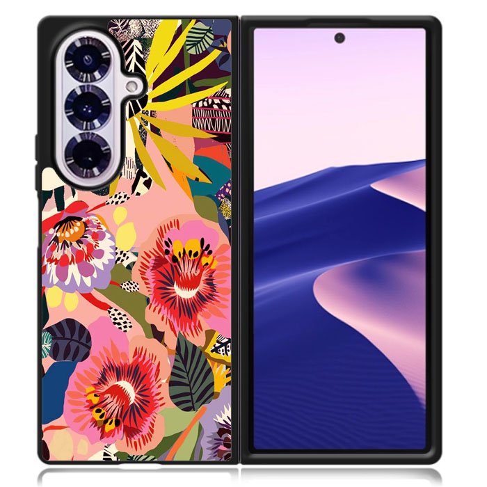 Floral Art Samsung Galaxy Z Fold 7 Case OV9345