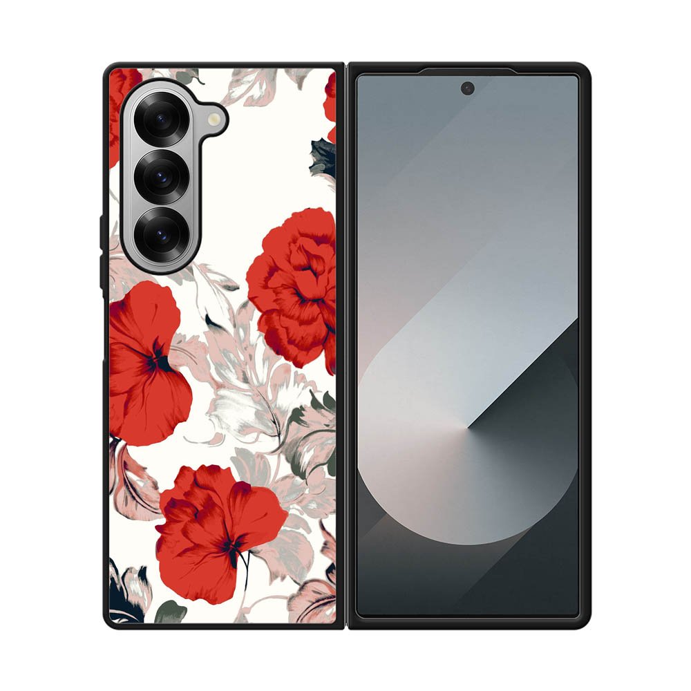 Big Red Peony Samsung Galaxy Z Fold 7 5G Case OV9317