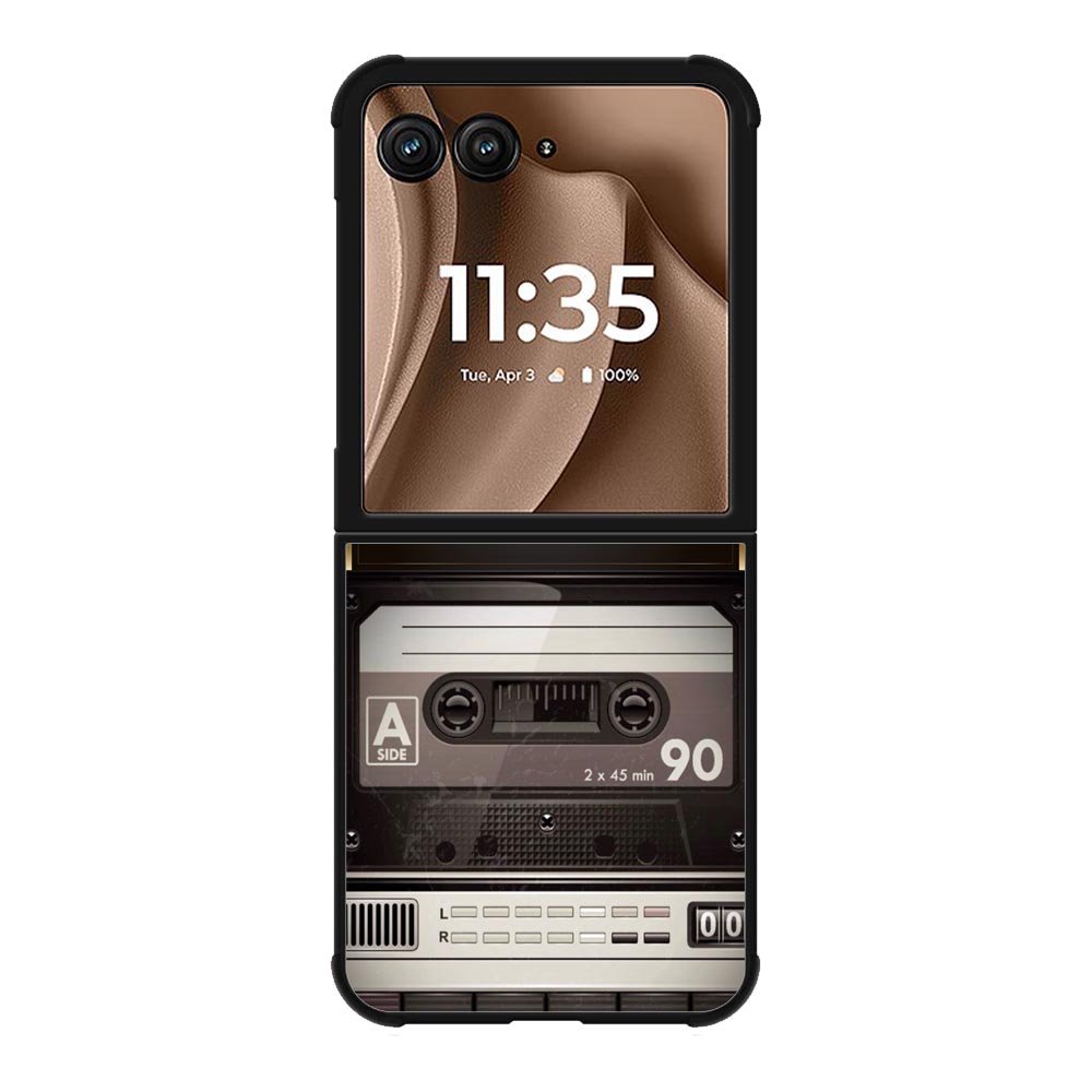 Retro Cassette Tape Motorola Moto RAZR Plus 2025 Case OV9396