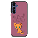 Cartoon Cute Cats Samsung Galaxy S25 FE Case OV9321