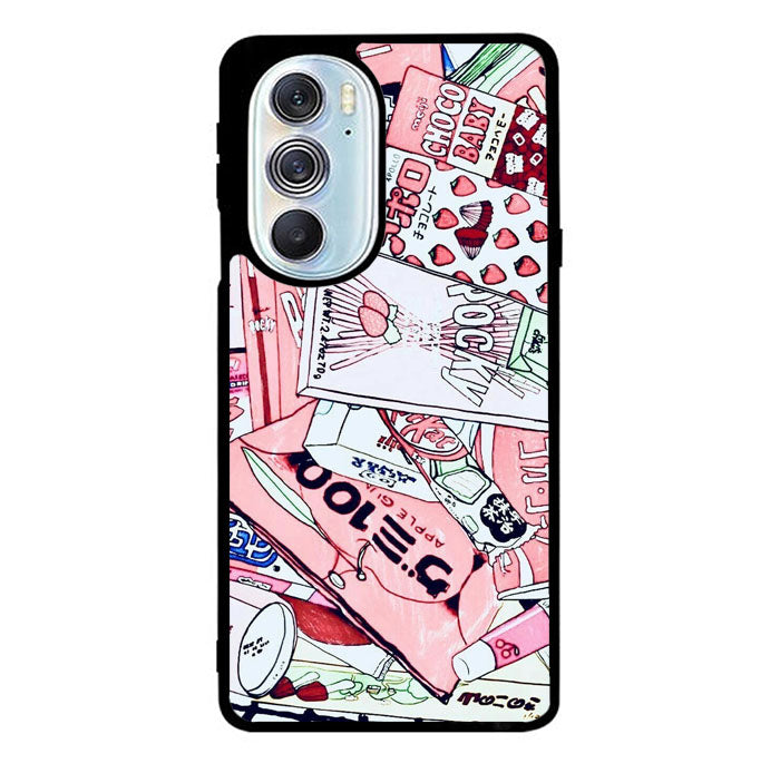 Japanese Pink Motorola Moto Edge 2022 Case