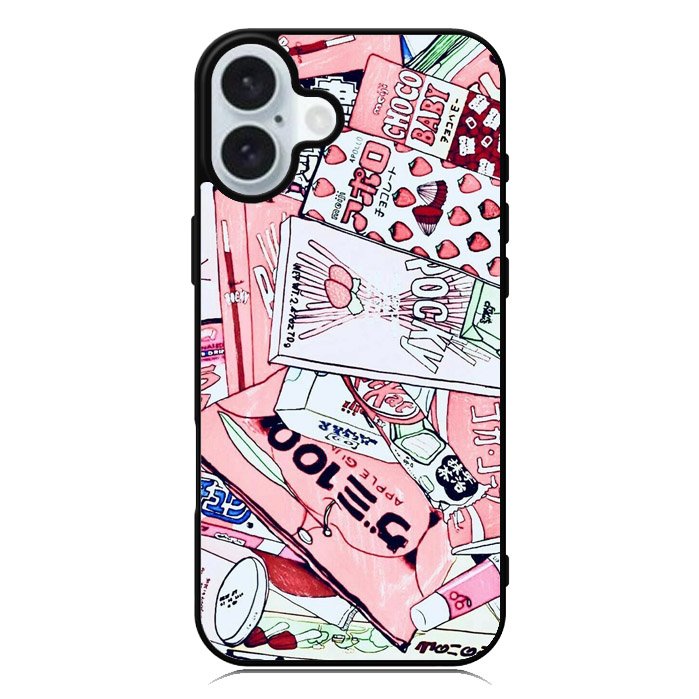 Japanese Pink iPhone 16 Plus Case