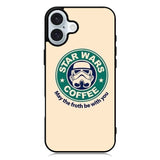 Coffee Star Wars iPhone 16 Plus Case QC9328