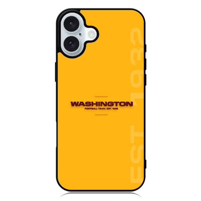 Washington Yellow Football iPhone 16 Plus Case QC9418