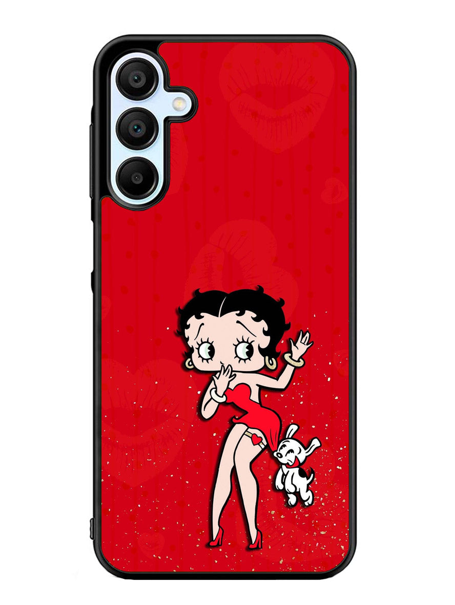 Black Betty Boop Samsung Galaxy A25 5G Case