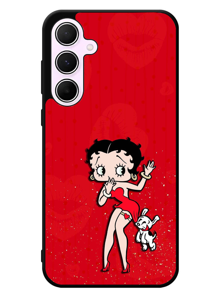 Black Betty Boop Samsung Galaxy A35 5G Case