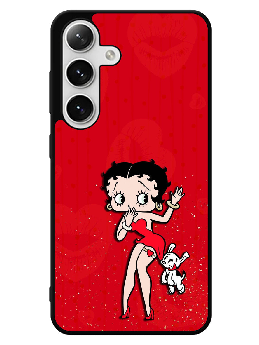 Black Betty Boop Samsung Galaxy S25 5G Case