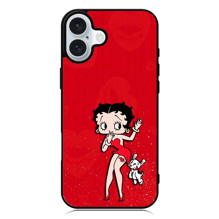 Black Betty Boop iPhone 16 Plus Case