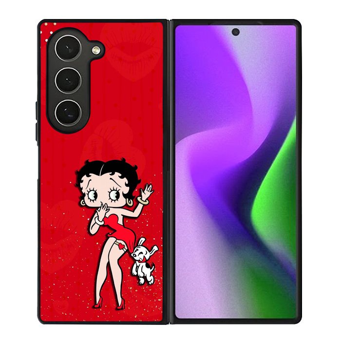 Black Betty Boop Samsung Galaxy Z Fold 6 Case
