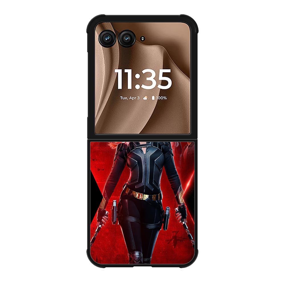 black widow Motorola Moto RAZR Plus 2025 Case OV9477