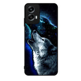 Wolf Black White Motorola Moto G Play 2024 Case OV8675
