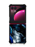 Wolf Black White Motorola Moto Razr Plus 2023 , Moto Razr+ 2023 Case OV8675