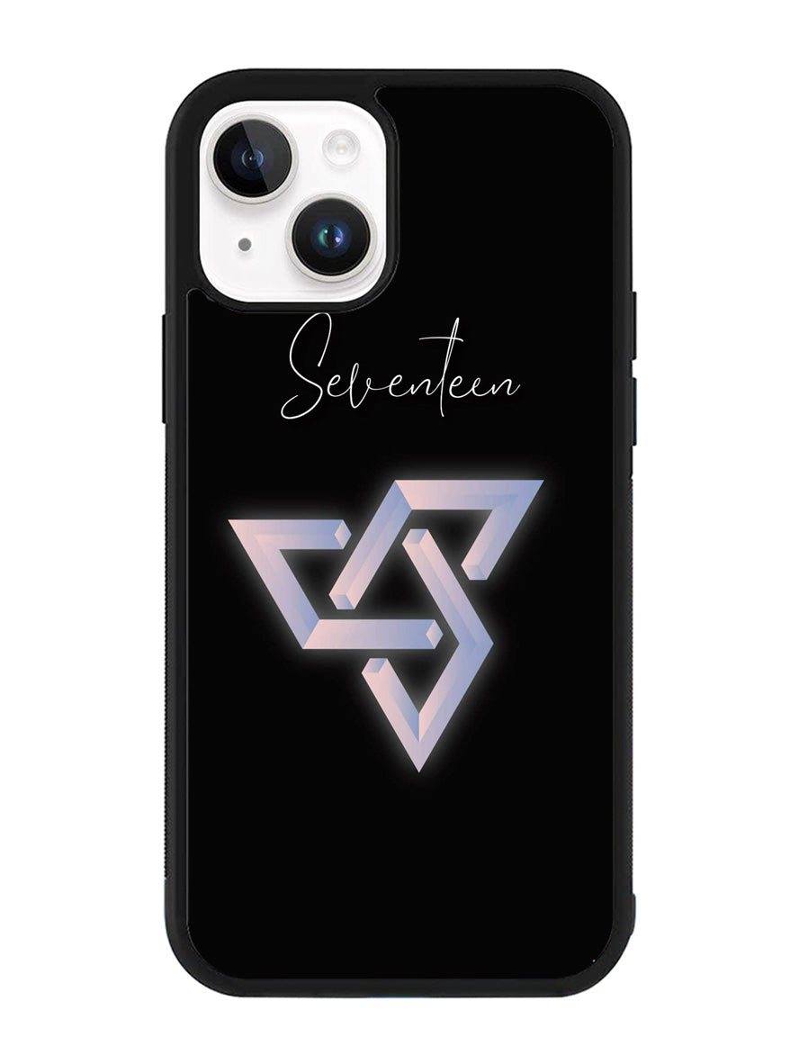 Seventeen Black Logo iPhone 15 Case OV8664