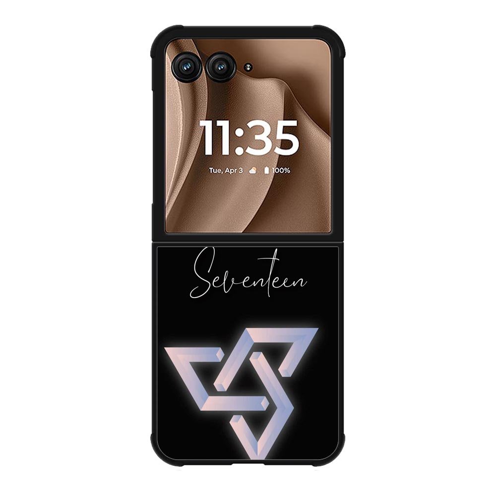Seventeen Black Logo Motorola Moto RAZR Plus 2025 Case OV8664
