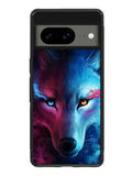 Wolf Art Blue Red Google Pixel 8 Case QC8673