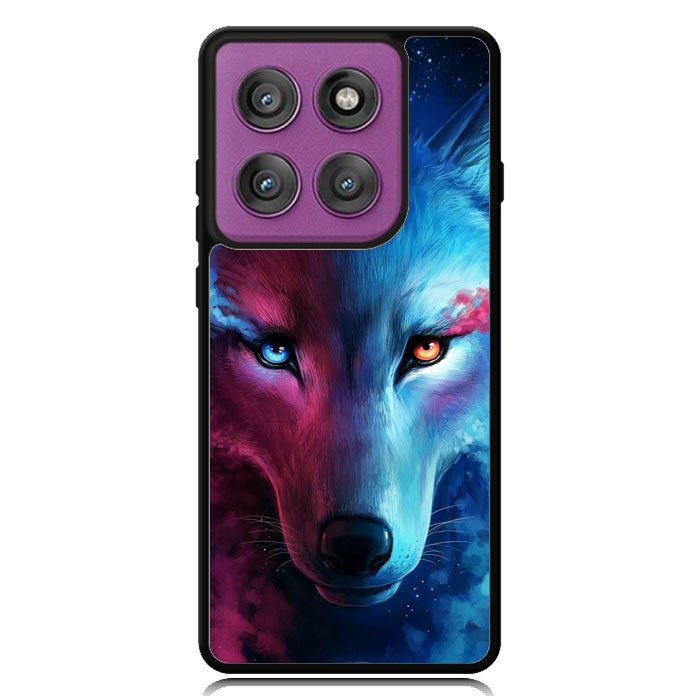 Wolf Art Blue Red Motorola Moto Edge 2025 | Moto Edge 60 Fusion | Moto Edge 60 Pro Case OV8673