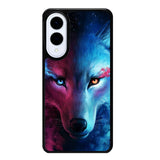 Wolf Art Blue Red Samsung Galaxy S25 Edge 5G Case OV8673