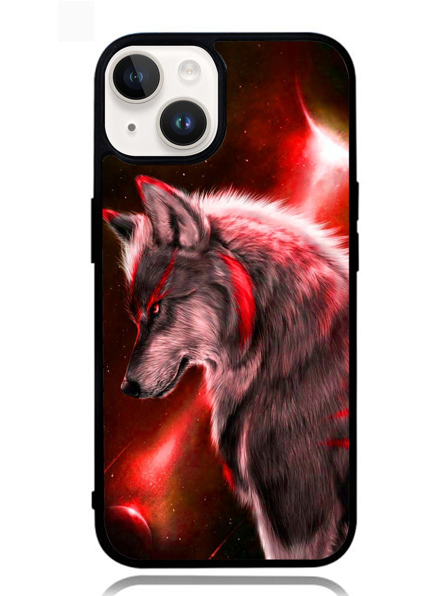 Cool Wolf Red iPhone 14 Case