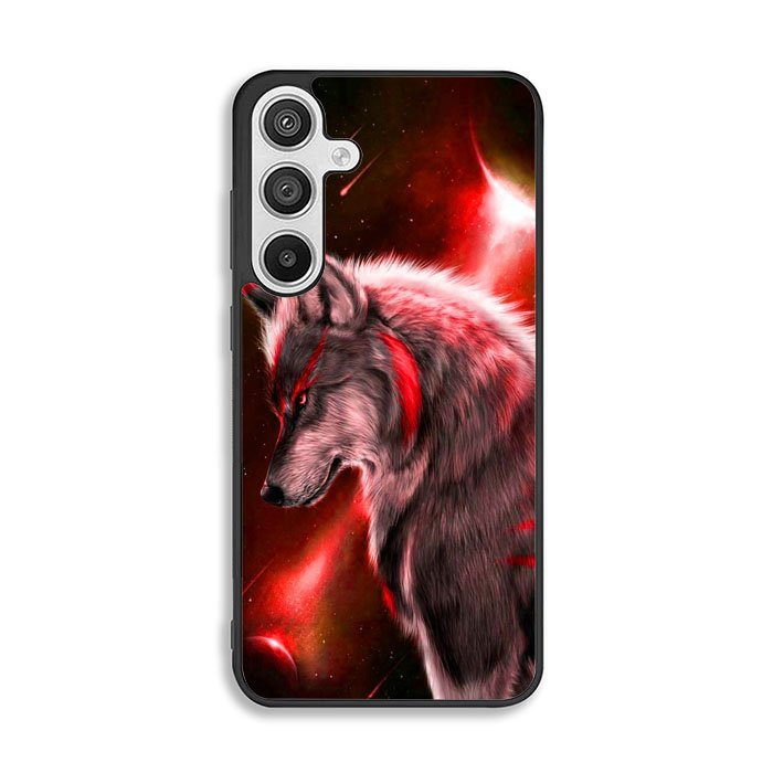 Cool Wolf Red Samsung Galaxy A26 Case OV2410