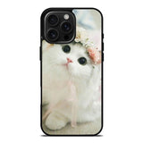 White Cat iPhone 16 Pro Max Case OV5735