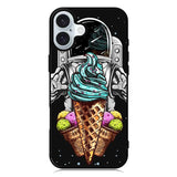 Funny Astronaut Ice Cream iPhone 16 Case QC5916