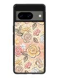 Gold Glitter Flowers Google Pixel 8 Case QC5906