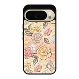 Gold Glitter Flowers Google Pixel 10 Pro XL Case QC5906