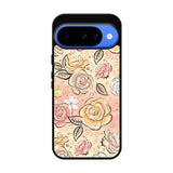 Gold Glitter Flowers Google Pixel 10 Case QC5906