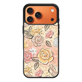 Gold Glitter Flowers iPhone 17 Pro Max Case QC5906