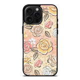 Gold Glitter Flowers iPhone 16 Pro Max Case OV5906