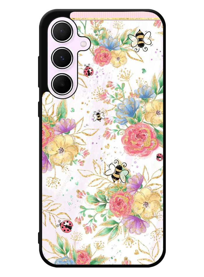 Bee Spring Flowers Samsung Galaxy A55 5G Case