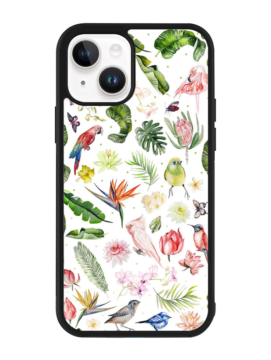 Bird Flowers iPhone 15 Case OV5979